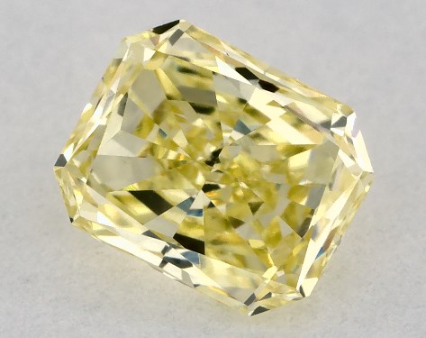 GIA 0.36 Carat Fancy Yellow-VS2 Radiant Cut Diamond