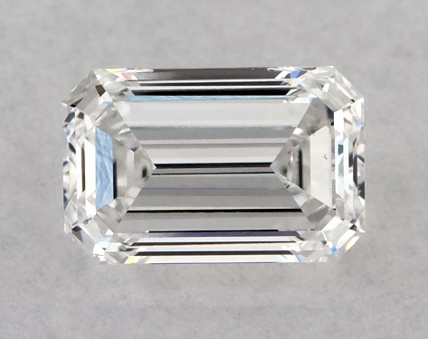 GIA 0.35 Carat F-SI1 Good Cut Emerald Diamond