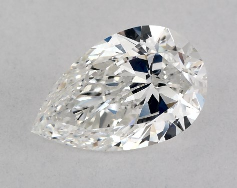GIA 1.01 Carat F-VS2 Ideal Cut Pear Natural Diamond