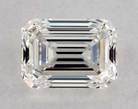 GIA 1.00 Carat H-VS2 Very Good Cut Emerald Diamond