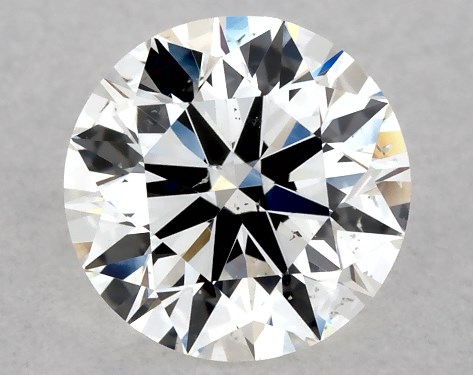 GIA 0.76 Carat H-SI1 Excellent Cut Round Diamond