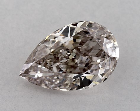 GIA 0.70 Carat Fancy Pinkish Brown-VS2 Pear Shaped Diamond
