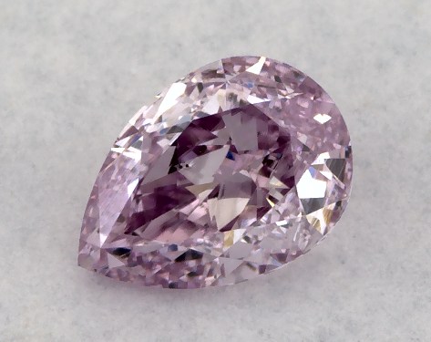 GIA 0.29 Carat Fancy Intense Pinkish Purple-SI1 Pear Shaped Diamond