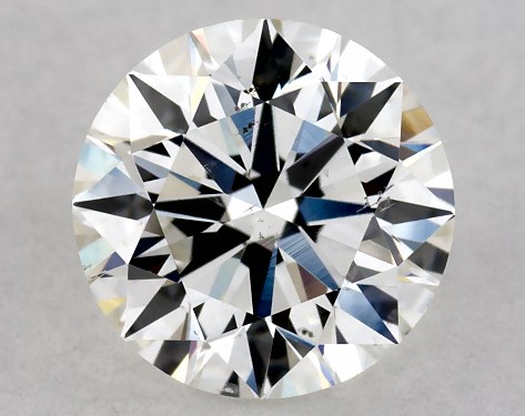 GIA 0.80 Carat H-SI1 Excellent Cut Round Diamond