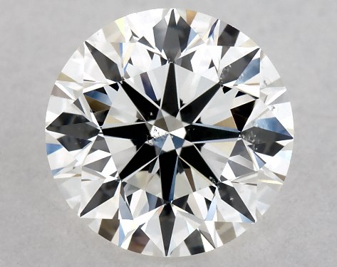 GIA 0.82 Carat H-SI1 Excellent Cut Round Diamond