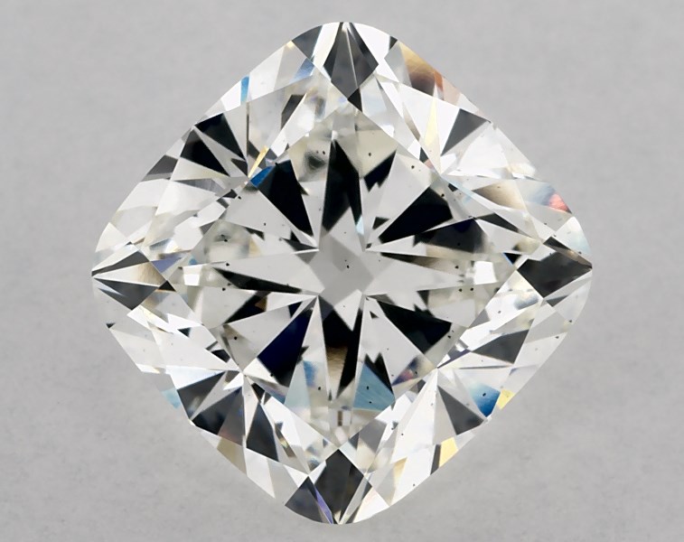 4.01 carat cushion diamond, F SI1