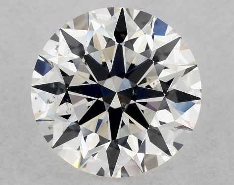 GIA 0.80 Carat H-SI1 Excellent Cut Round Diamond
