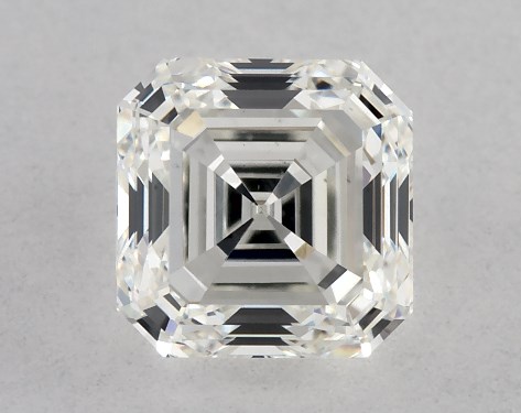 GIA 0.76 Carat H-VS2 Very Good Cut Asscher Diamond