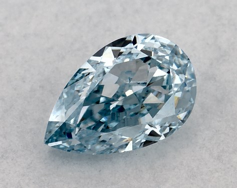 IGI 0.55 Carat Fancy Intense Blue-VS1 Pear Shaped Lab-Grown Diamond