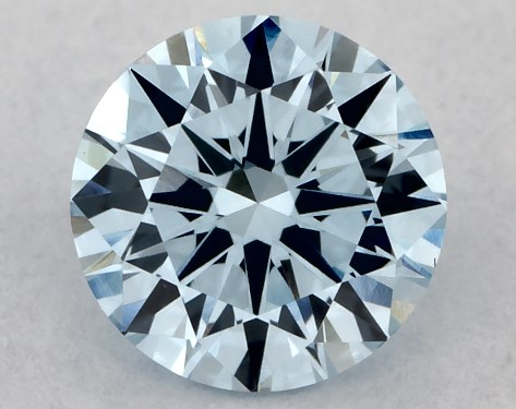 IGI 0.46 Carat Fancy Vivid Blue-VS1 Round Cut Lab-Grown Diamond
