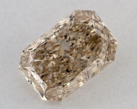 GIA 1.12 Carat Fancy Yellow Brown-VVS1 Radiant Cut Natural Diamond