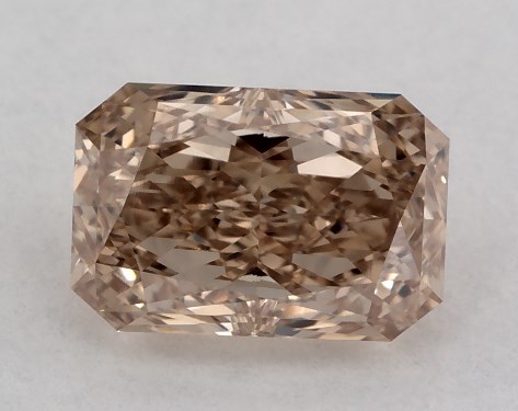 GIA 0.58 Carat Fancy Brownish Yellowish Orange-VS1 Radiant Cut Diamond