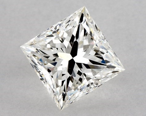 GIA 1.01 Carat H-VS2 Ideal Cut Princess Diamond