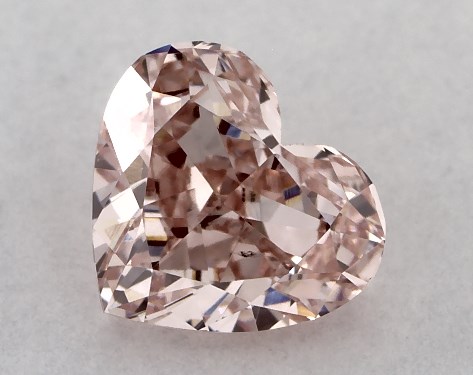 IGI 0.62 Carat Fancy Intense Pink-VS2 Heart Shaped Lab-Grown Diamond