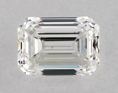 GIA 1.00 Carat H-VS1 Very Good Cut Emerald Diamond