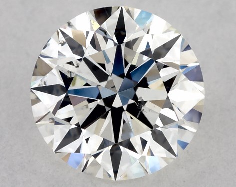 GIA 0.80 Carat H-SI1 Excellent Cut Round Diamond