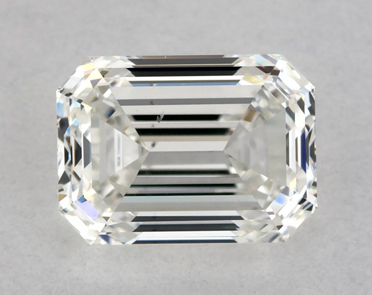 1.23 carat emerald diamond, H SI1
