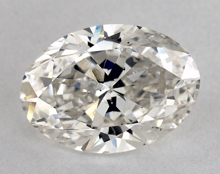 4.01 carat oval diamond, G SI2