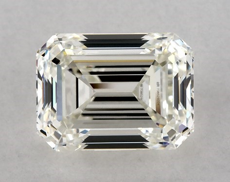 IGI 2.01 Carat H-VVS2 Very Good Cut Emerald Diamond