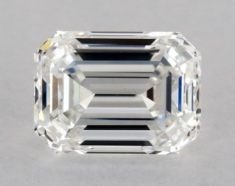 GIA 1.01 Carat H-VS2 Very Good Cut Emerald Diamond