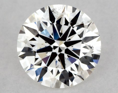 GIA 0.76 Carat H-SI1 Excellent Cut Round Natural Diamond