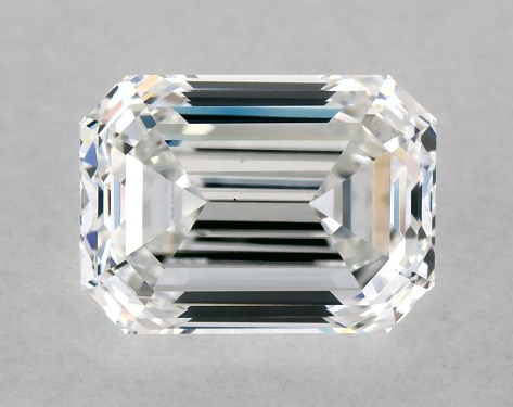 GIA 1.00 Carat F-VS1 Very Good Cut Emerald Diamond