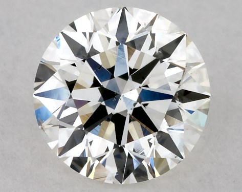 GIA 0.76 Carat H-SI1 Excellent Cut Round Diamond