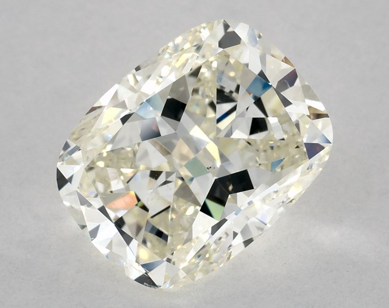 5.01 carat cushion diamond, K SI2