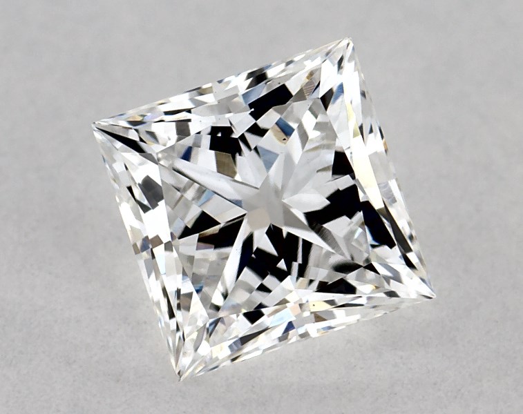 0.74 carat princess diamond, E VS1