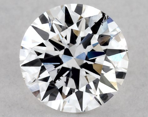 GIA 0.39 Carat D-SI2 Very Good Cut Round Diamond