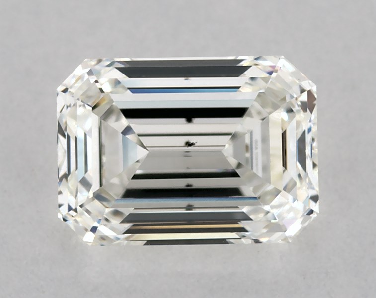 0.9 carat emerald diamond, I SI1