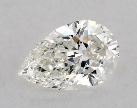 GIA 1.00 Carat H-VS1 Very Good Cut Pear Diamond