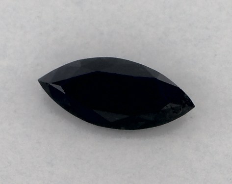 GIA 0.34 Carat Fancy Black-CO Marquise Cut Diamond