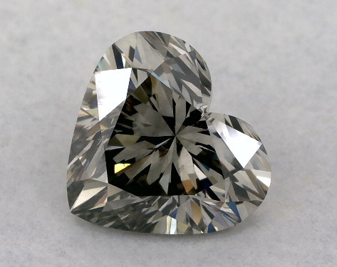 GIA 1.04 Carat Fancy Gray-SI2 Heart Shaped Diamond