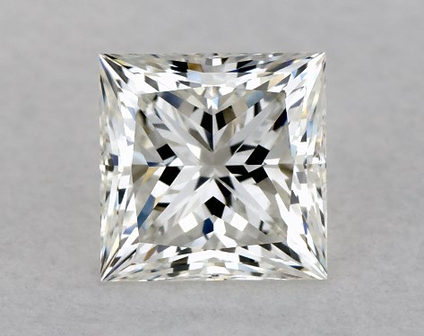 GIA 1.00 Carat H-VS1 Ideal Cut Princess Diamond