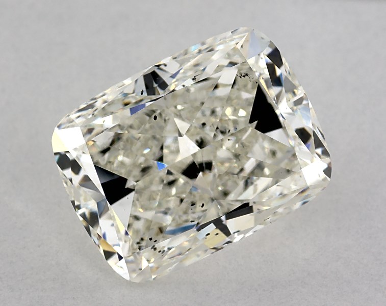 5.02 carat cushion diamond, J SI2
