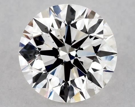 GIA 0.83 Carat H-SI1 Excellent Cut Round Diamond