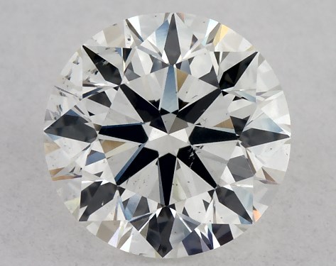 GIA 0.80 Carat H-SI1 Excellent Cut Round Diamond