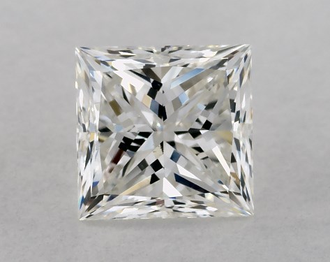 GIA 1.00 Carat H-VS1 Very Good Cut Princess Diamond