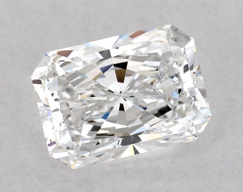 GIA 1.00 Carat D-VS2 Ideal Cut Radiant Diamond
