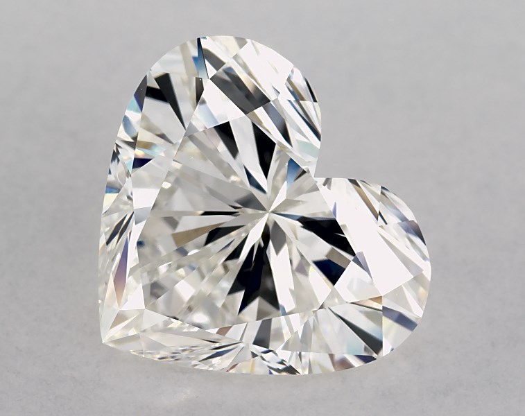 5.01 carat heart diamond, I VS2