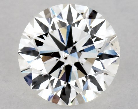 GIA 0.80 Carat H-SI1 Excellent Cut Round Natural Diamond