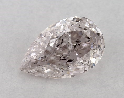 GIA 0.40 Carat Fancy Brownish Pink-SI2 Pear Shaped Diamond