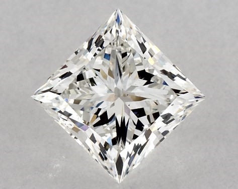 GIA 1.00 Carat H-VS2 Ideal Cut Princess Diamond