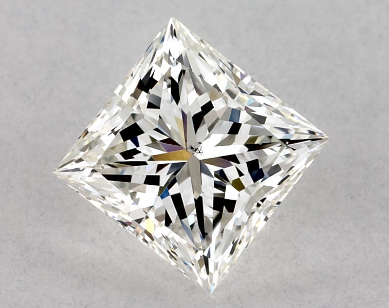 0.7 carat princess diamond, H SI1