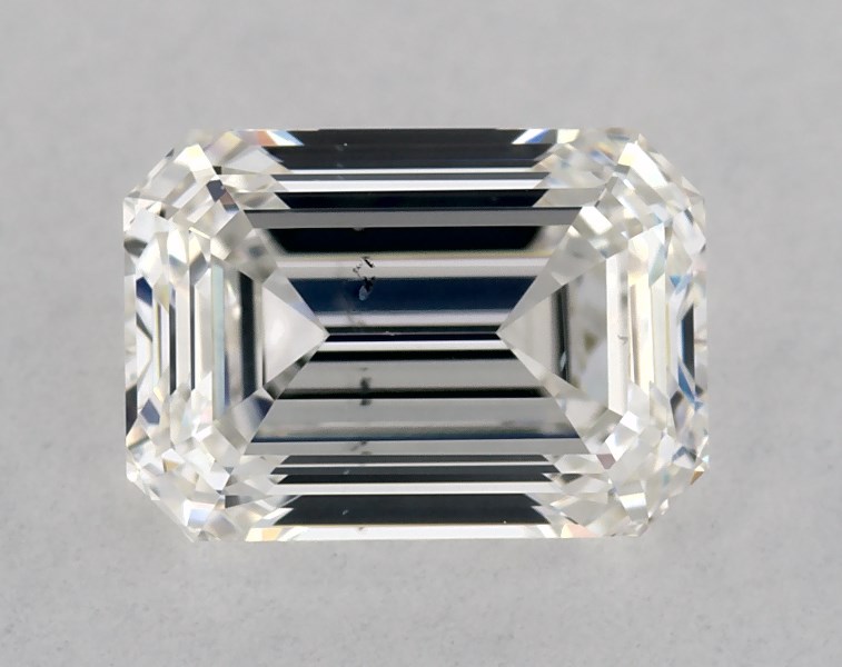 1 carat emerald diamond, H SI1