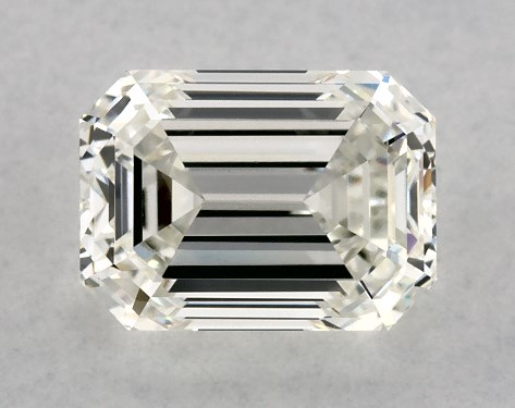 GIA 1.00 Carat H-VS1 Very Good Cut Emerald Diamond