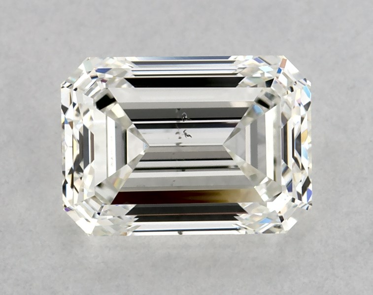 1.03 carat emerald diamond, H SI1