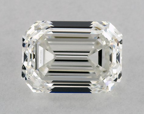 GIA 1.00 Carat H-VS2 Very Good Cut Emerald Diamond