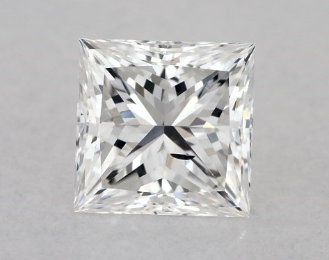 GIA 0.37 Carat F-SI2 Ideal Cut Princess Diamond